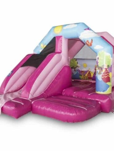 Princess Themed Jumpy Castle And Slide Combo