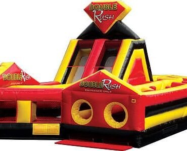 Double Rush Right Inflatable Obstacle Course