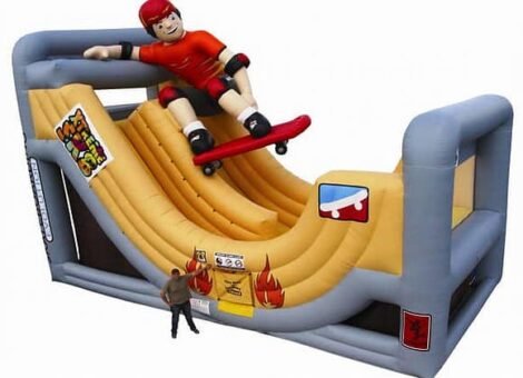 Extreme Skate Slide Obstacle Course For Kids