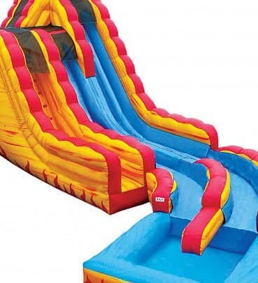 Fire And Ice Water Slide with Pool