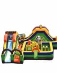 Fun in the jungle obstacle bouncy castle combo