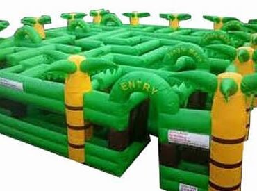 Inflatable Jungle Maze Game