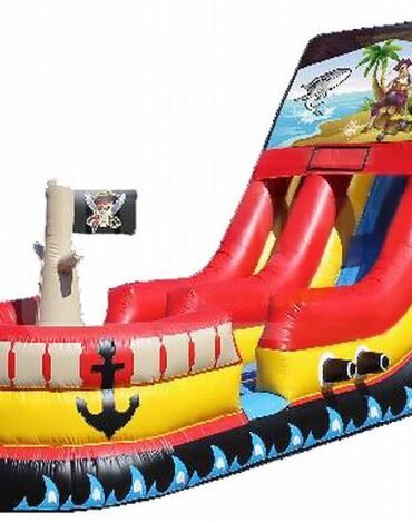 Inflatable Pirate Ship Dry/Wet Slide