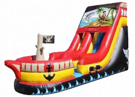 Inflatable Pirate Ship Dry/Wet Slide