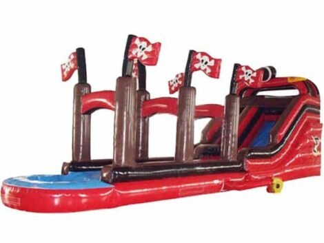 Pirate Ship Water Slide and Slip