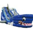 Shark inflatable water slide