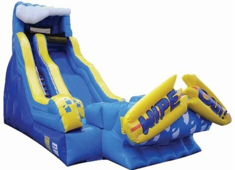 Wipe out Dry/Wet inflatable Slide