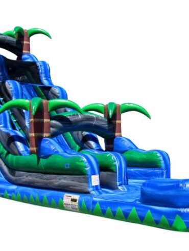 blue crush inflatable water slide 22 feet