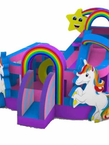 Dual Unicorn bouncy castle Combo