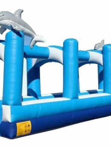 Ocean wave dolphin slip and slide Inflatable water slide