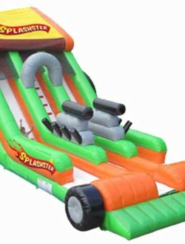 Splashster Car inflatable dry Slide