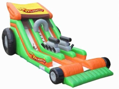 Splashster Car inflatable dry Slide